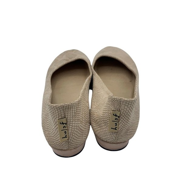 French Sole FS/NY Made In Italy Slightly Raised Animal Print Leather Flats US 8 - Picture 2 of 10